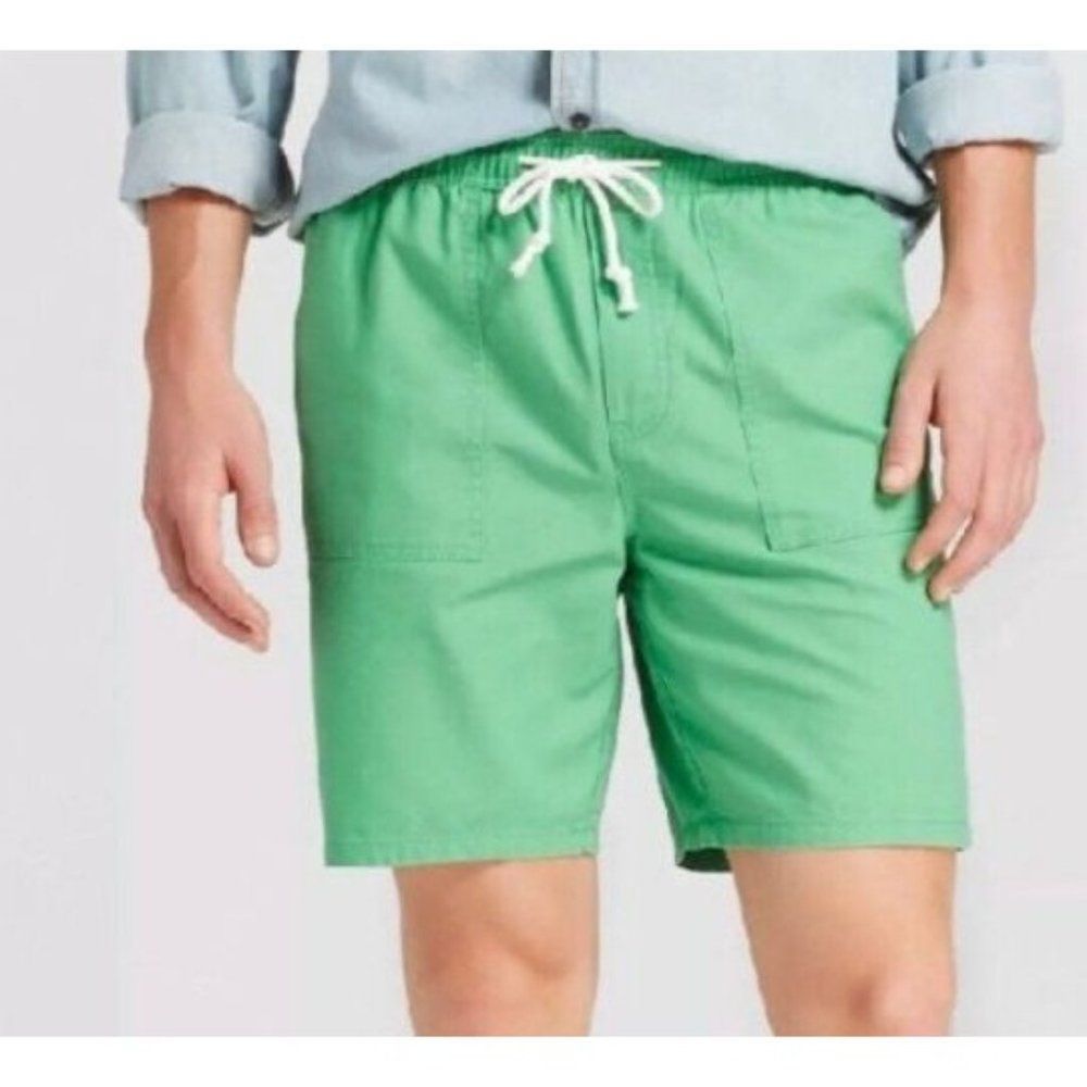 Elastic Waist Jogger 8 inch Shorts Merona Mens Classic Solid  XL